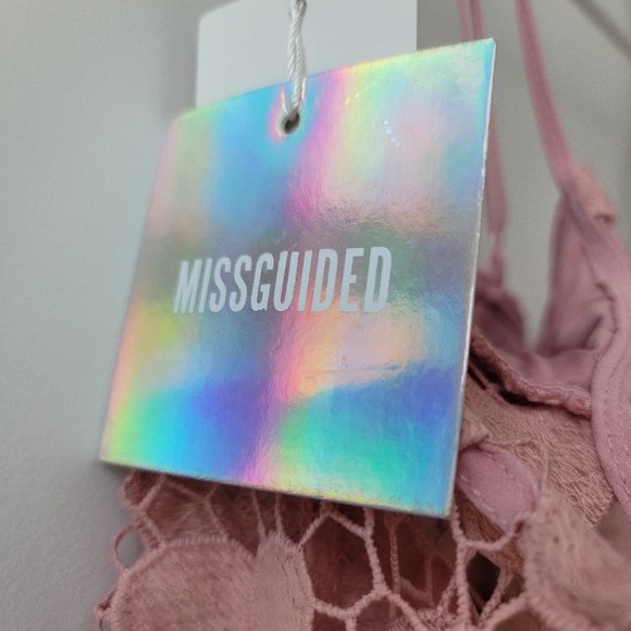 Misguided Floral Dress off shoulder - Picture 3 of 4